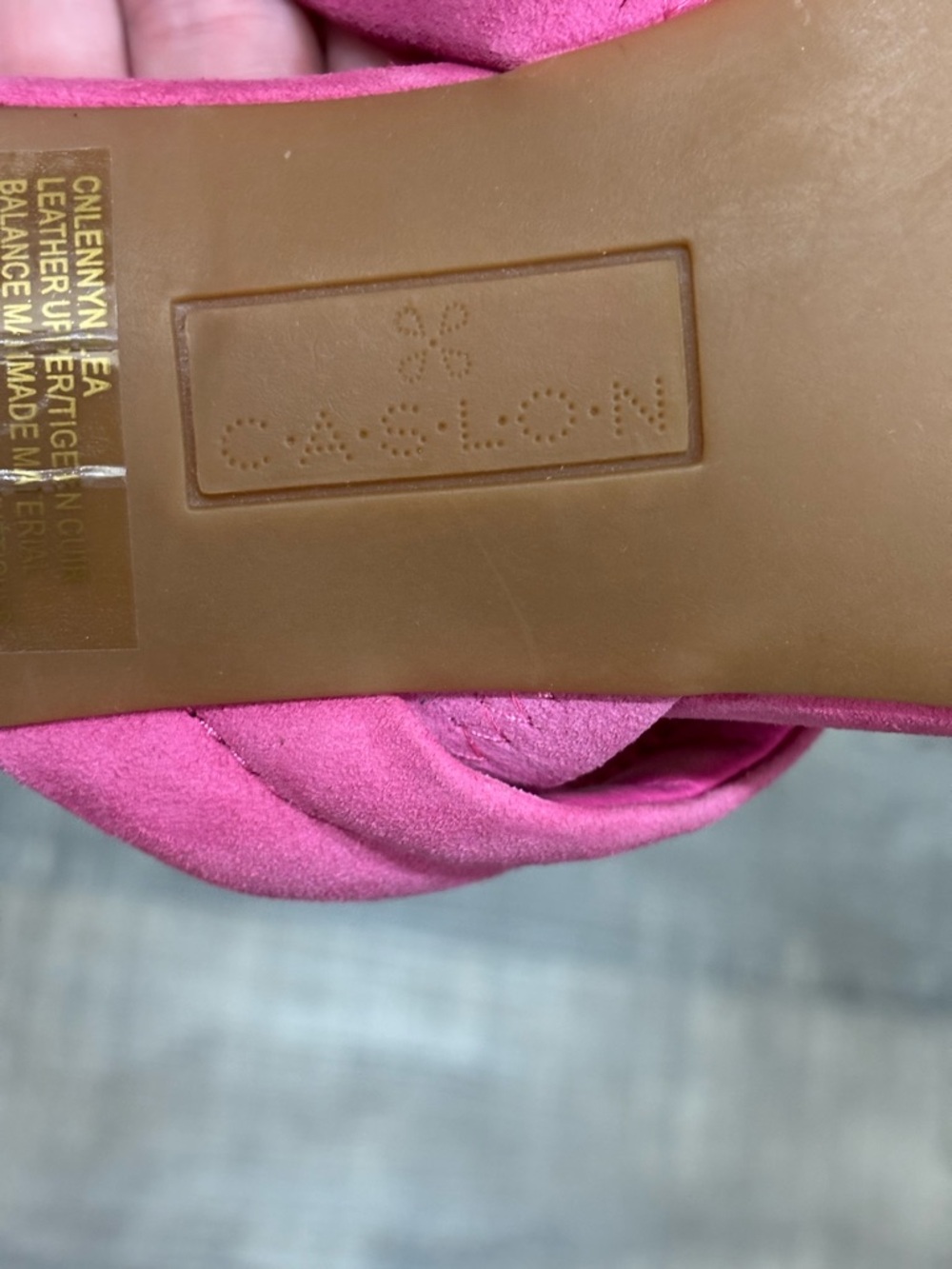 Caslon "Lennyn" Strappy Slingback, Block Heeled Sandals, Pink Suede, Sz 9.5M,GUC - Picture 4 of 12